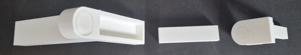 Stützstruktur entfernt