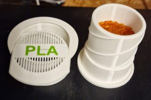 Silcagelbehälter mit Verschluß