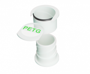 Silcagelbehälter mit Verschluß